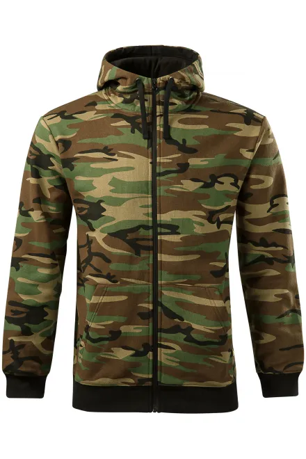 Camouflage-sweatshirt voor heren - camouflage bruin, L