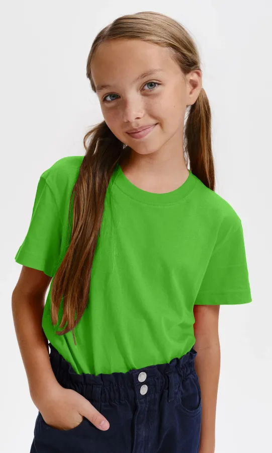 Lichtgewicht T-shirt voor kinderen, appel groen Lichtgewicht T-shirt voor kinderen, appel groen