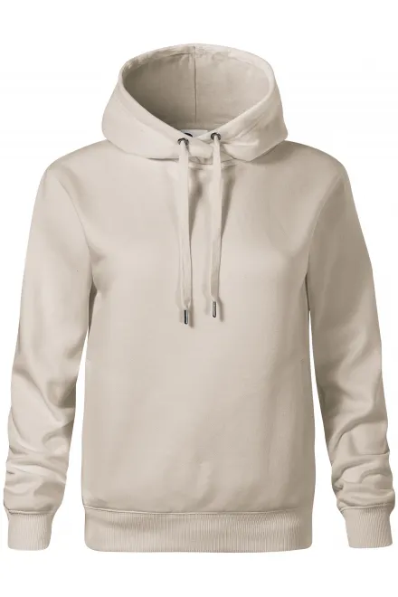 Comfortabel damessweatshirt met capuchon - ijsgrijs, XS