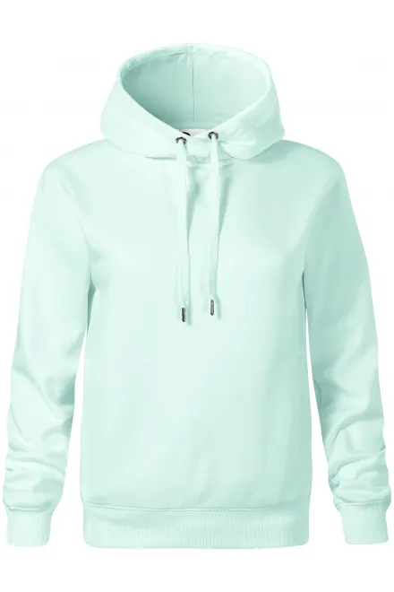 Comfortabel damessweatshirt met capuchon - ijsgroen, XS