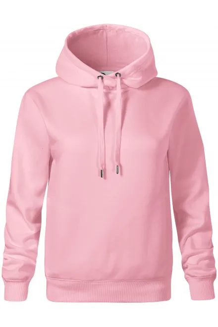 Comfortabel damessweatshirt met capuchon - roze, XS