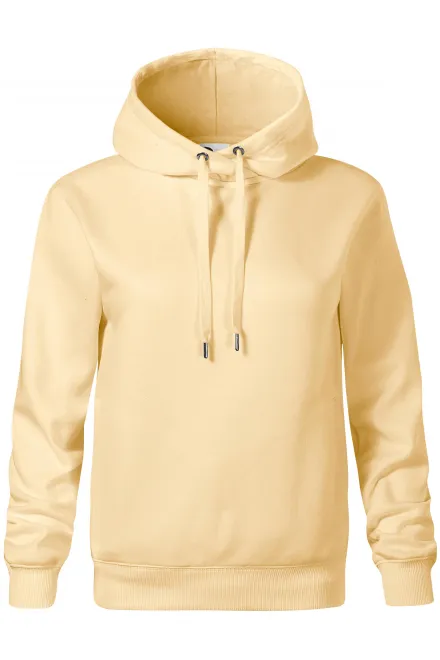 Comfortabel damessweatshirt met capuchon - vanille, XS