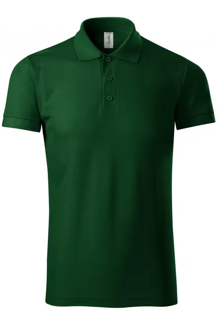 Comfortabel herenpoloshirt - fles groen, 3XL