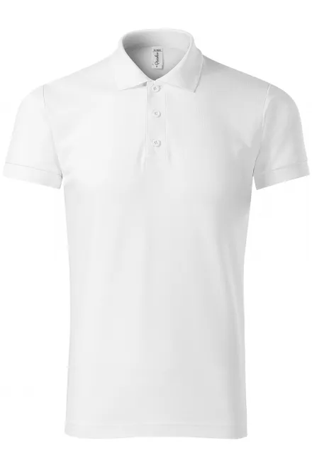 Comfortabel herenpoloshirt - witte, 3XL