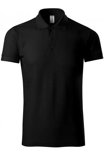 Comfortabel herenpoloshirt - zwart, 3XL