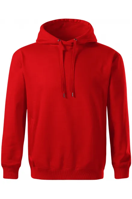 Comfortabele herenhoodie - rood, XL