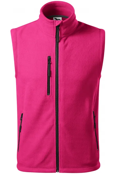 Contrast vest van fleece - purper, XL