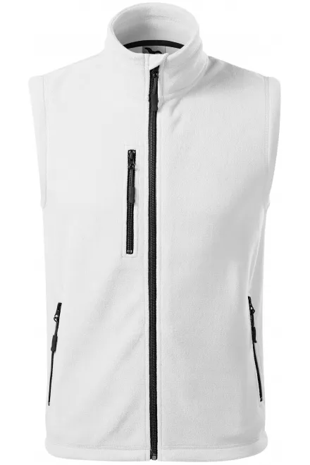 Contrast vest van fleece - witte, XL