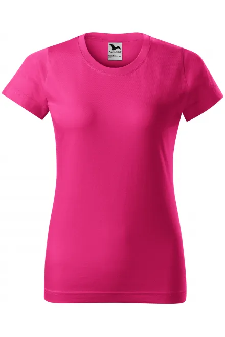 Dames eenvoudig T-shirt - purper, XS