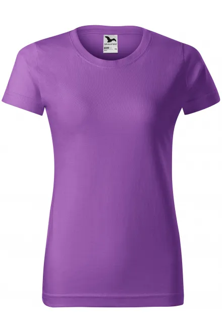Dames eenvoudig T-shirt - purper, XS