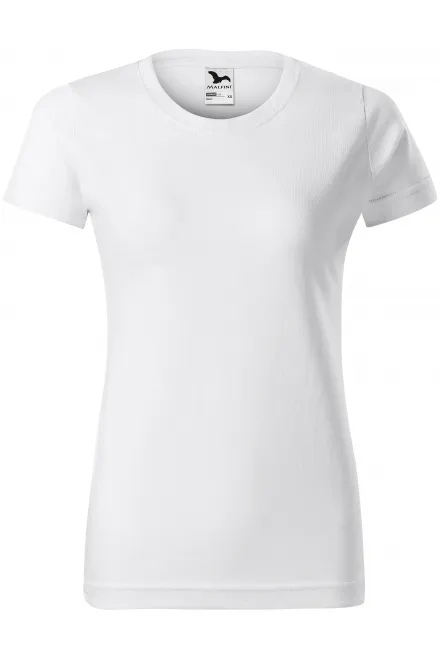 Dames eenvoudig T-shirt - witte, XS