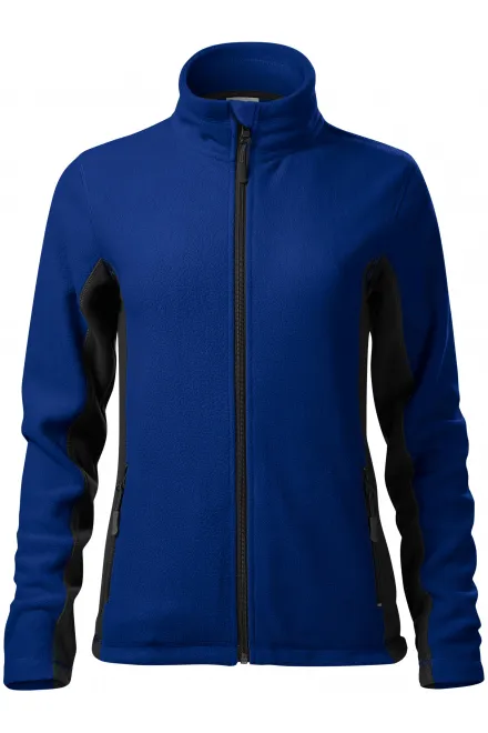 Dames fleece contrast jack - koningsblauw, M