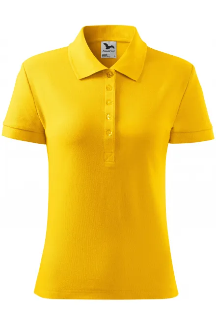 Dames poloshirt - geel, L