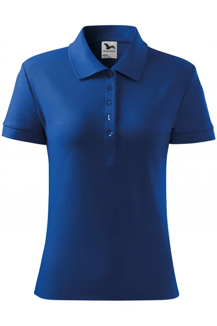 Dames poloshirt - koningsblauw, L