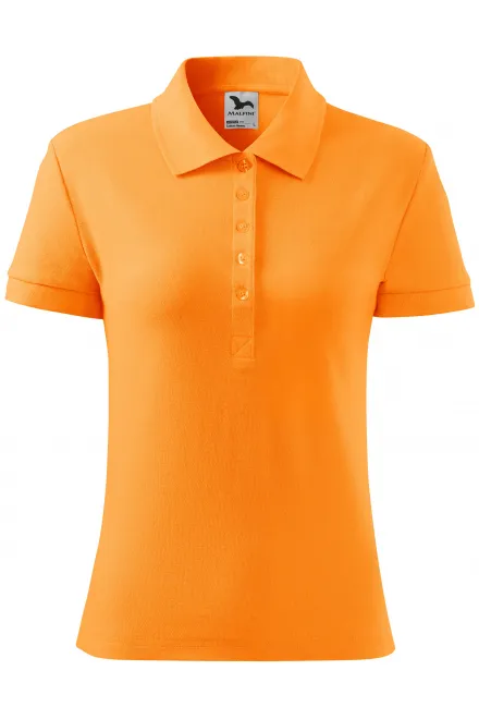 Dames poloshirt - Mandarijn sinaasappel, L