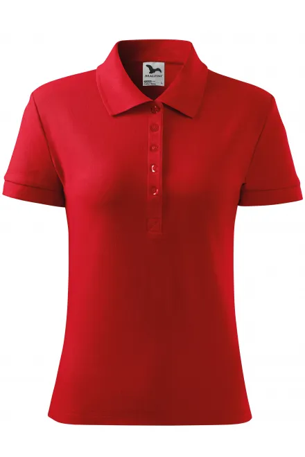 Dames poloshirt - rood, L