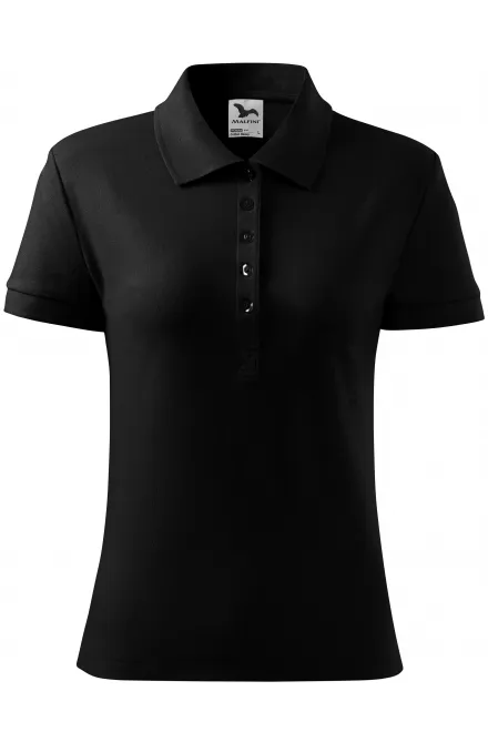 Dames poloshirt - zwart, L