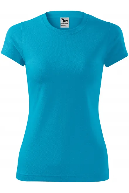 Dames sport T-shirt - turkoois, M