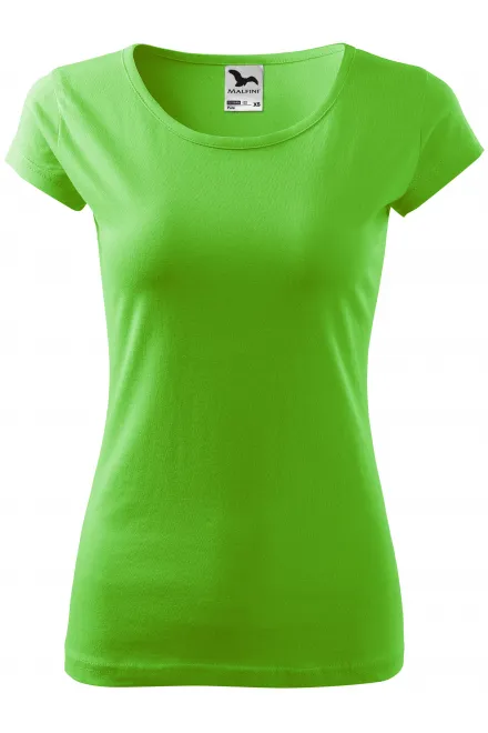Dames T-shirt met zeer korte mouwen - appel groen, L