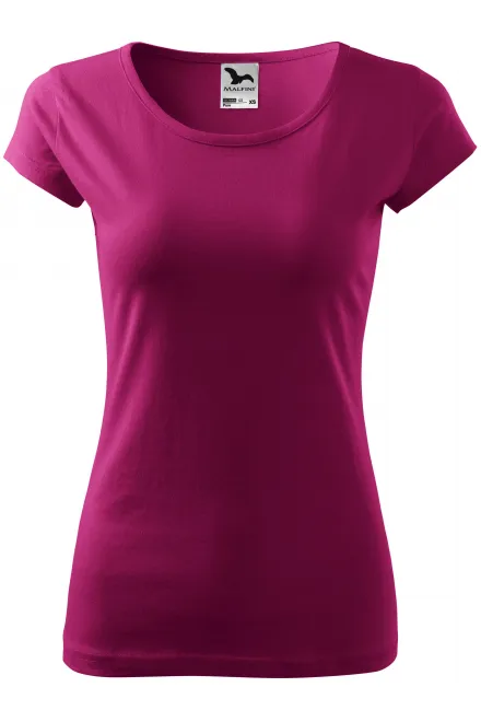 Dames T-shirt met zeer korte mouwen - fuchsia, L