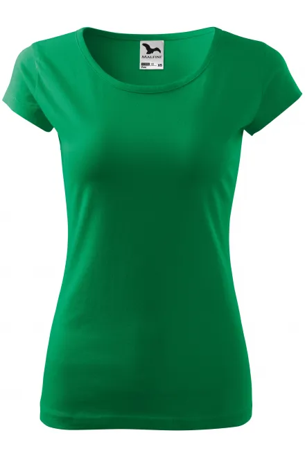 Dames T-shirt met zeer korte mouwen - gras groen, L