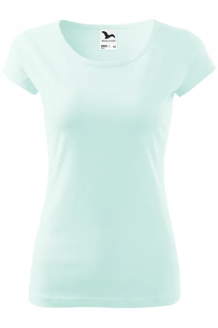 Dames T-shirt met zeer korte mouwen - ijsgroen, L