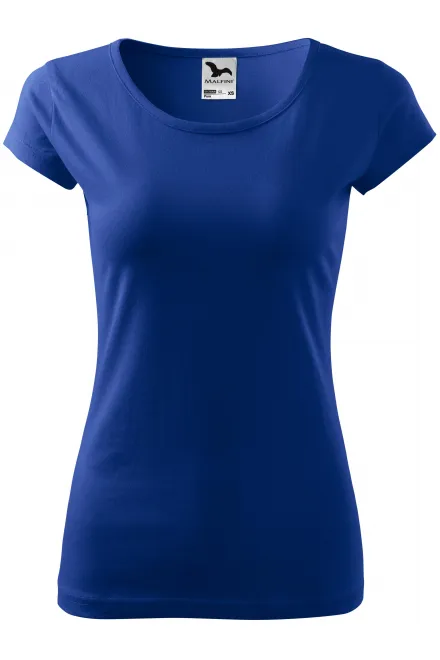 Dames T-shirt met zeer korte mouwen - koningsblauw, L