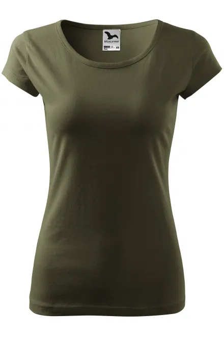 Dames T-shirt met zeer korte mouwen - military, L