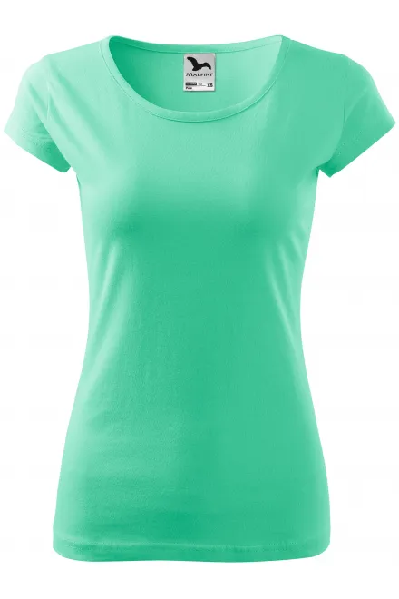 Dames T-shirt met zeer korte mouwen - munt, L