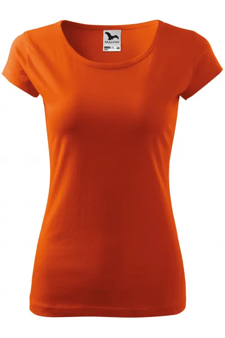 Dames T-shirt met zeer korte mouwen - oranje, L
