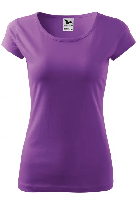 Dames T-shirt met zeer korte mouwen - purper, L