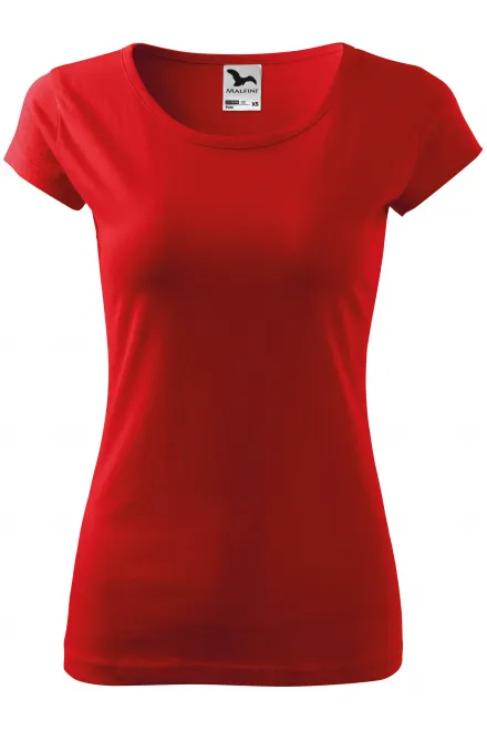 Dames T-shirt met zeer korte mouwen - rood, L