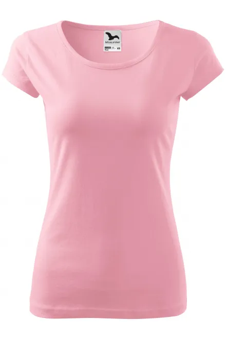 Dames T-shirt met zeer korte mouwen - roze, L