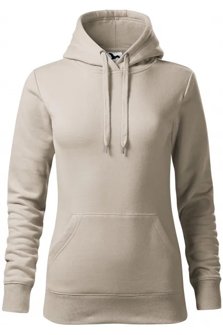 Damessweatshirt met capuchon zonder rits - ijsgrijs, XS