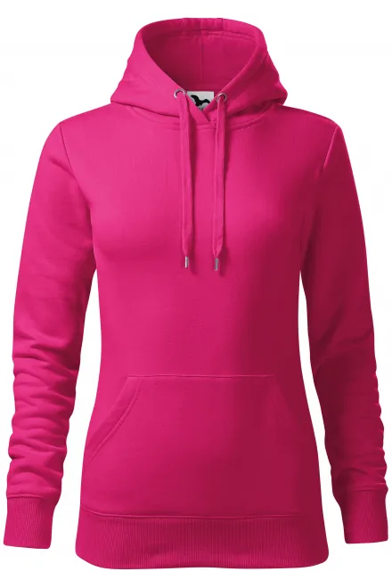 Damessweatshirt met capuchon zonder rits - purper, XS