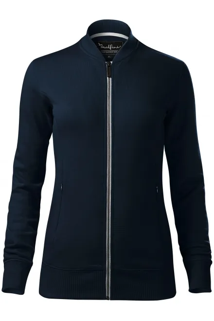 Damessweatshirt met verborgen zakken - donkerblauw, XS