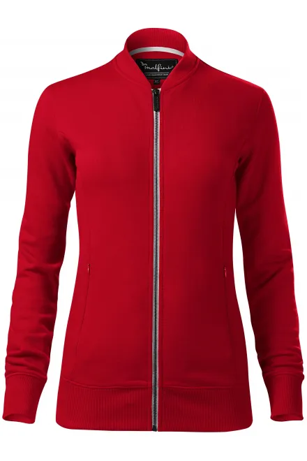 Damessweatshirt met verborgen zakken - formula red, XS