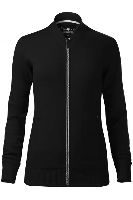 Damessweatshirt met verborgen zakken - zwart, XS