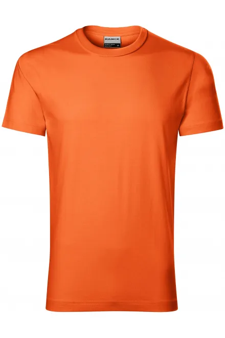Duurzaam heren T-shirt zwaarder - oranje, S