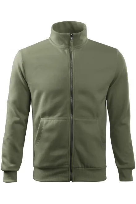 Eenvoudig herensweatshirt zonder capuchon - khaki, M