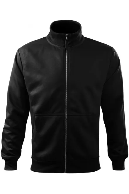 Eenvoudig herensweatshirt zonder capuchon - zwart, M
