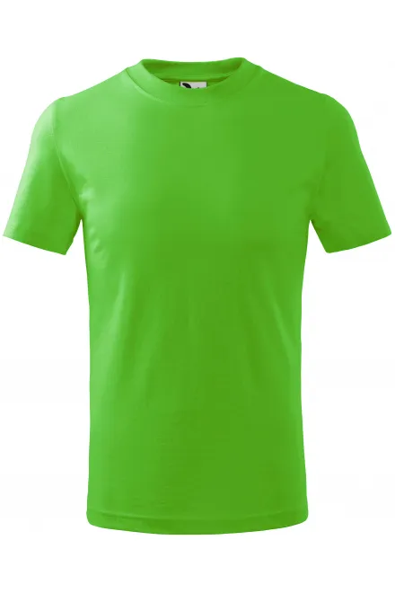 Eenvoudig kinder T-shirt - appel groen, 158 cm / 12 jaar