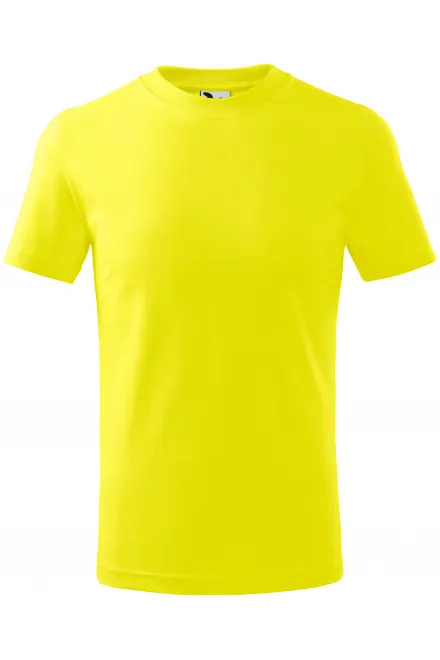 Eenvoudig kinder T-shirt - citroen geel, 158 cm / 12 jaar