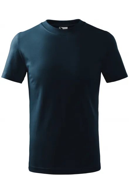Eenvoudig kinder T-shirt - donkerblauw, 158 cm / 12 jaar