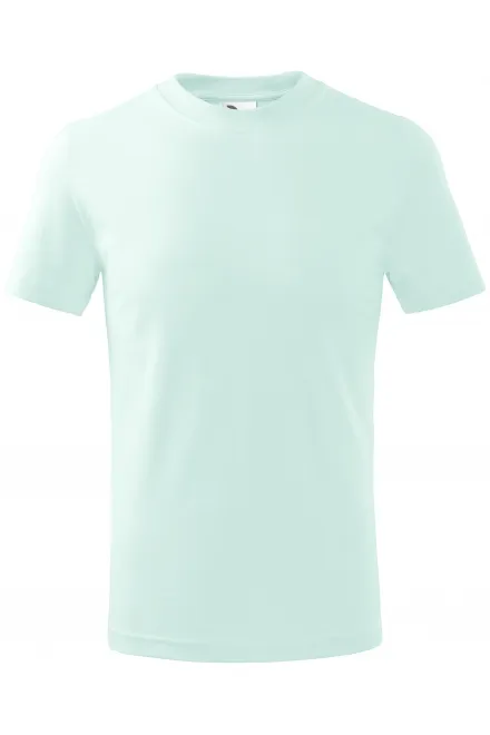 Eenvoudig kinder T-shirt - ijsgroen, 158 cm / 12 jaar