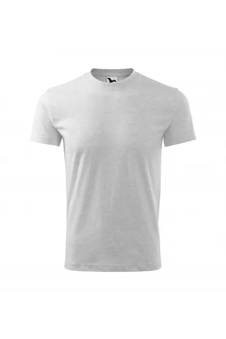 Eenvoudig kinder T-shirt - lichtgrijs marmer, 158 cm / 12 jaar