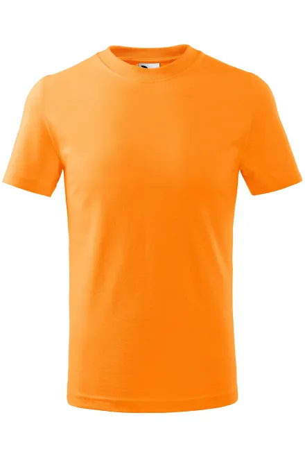 Eenvoudig kinder T-shirt - Mandarijn sinaasappel, 158 cm / 12 jaar