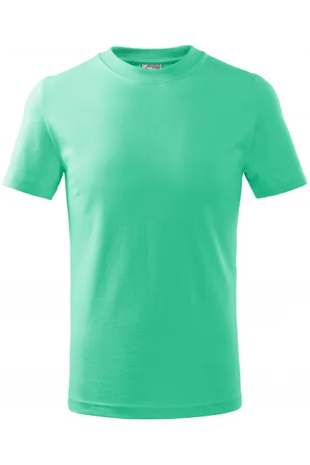 Eenvoudig kinder T-shirt - munt, 158 cm / 12 jaar