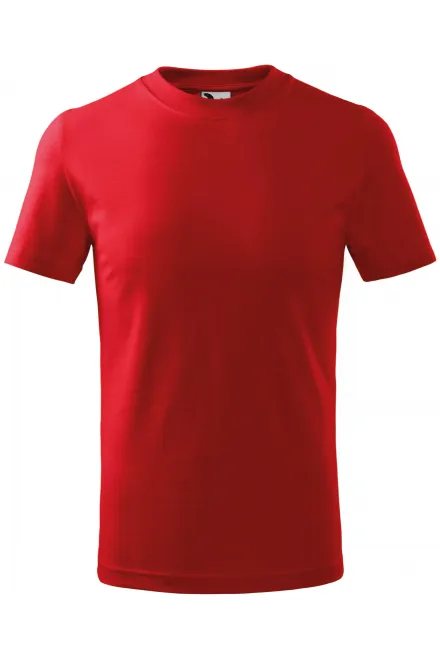 Eenvoudig kinder T-shirt - rood, 158 cm / 12 jaar
