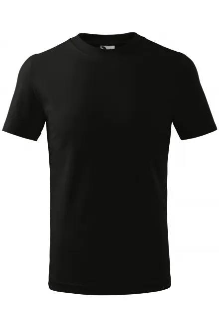 Eenvoudig kinder T-shirt - zwart, 158 cm / 12 jaar